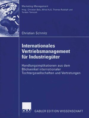 cover image of Internationales Vertriebsmanagement für Industriegüter